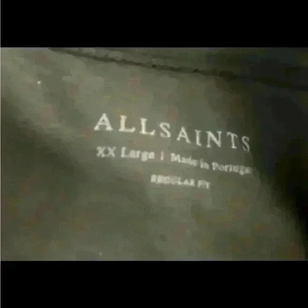 ALLSAINTS NWT Men XX Large Wrenley Cotton Henley Long Sleeve 3/4 Button Top 2xl